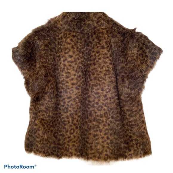 Faux Fur Wrap/Shawl Camel Color Size M - Picture 2 of 6